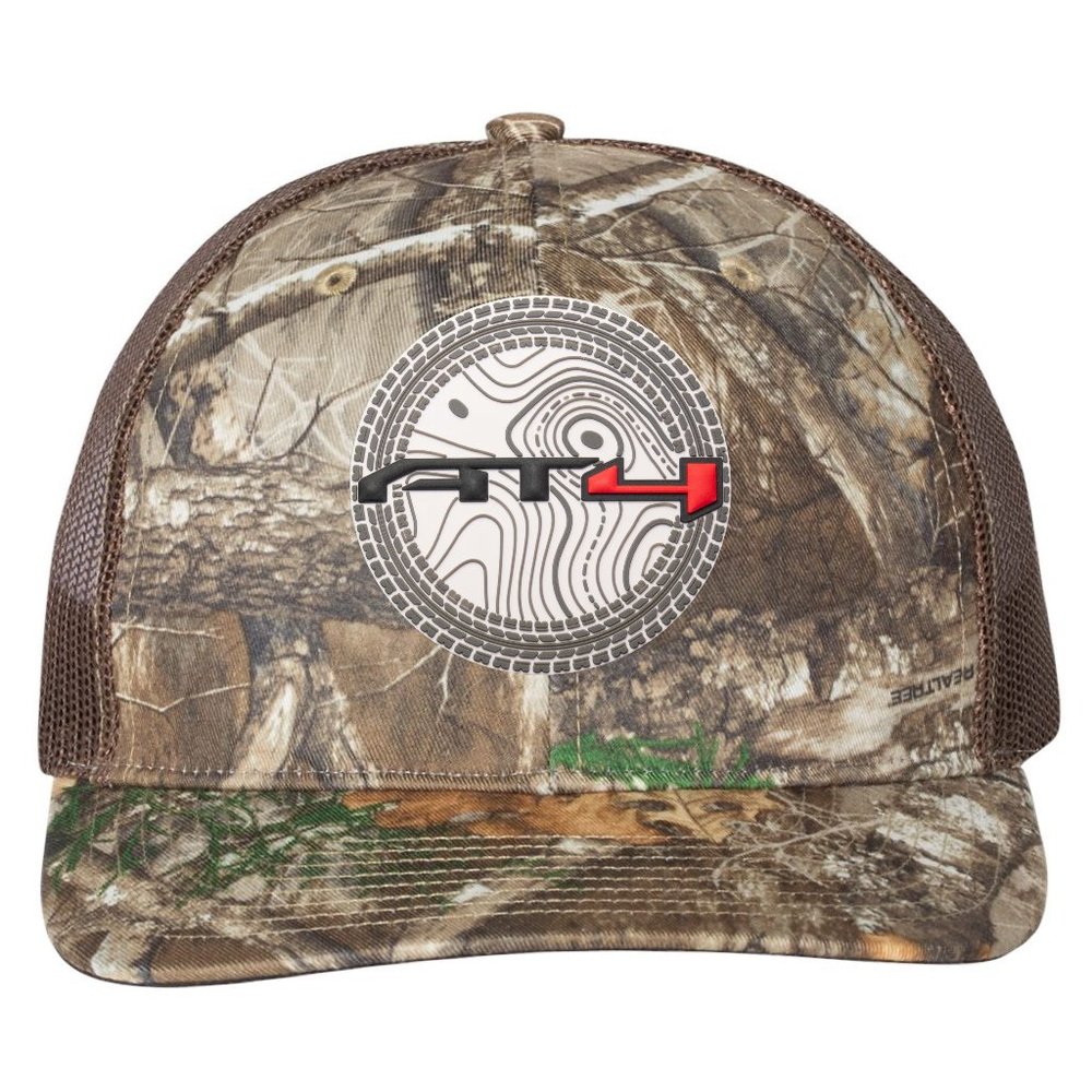 AT4 3D Patterned Snapback Trucker Hat- Realtree Edge/ Brown
